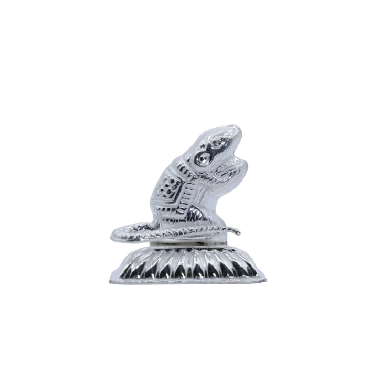 Silver Mushika idol, the vahana of Lord Ganesha