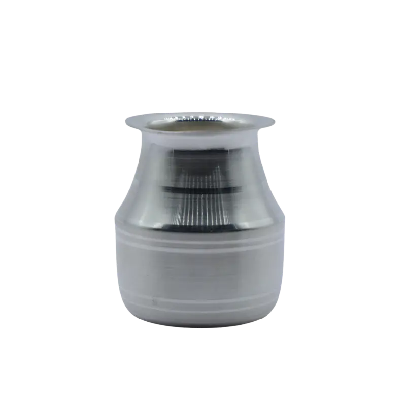Polished silver lota kalash pot